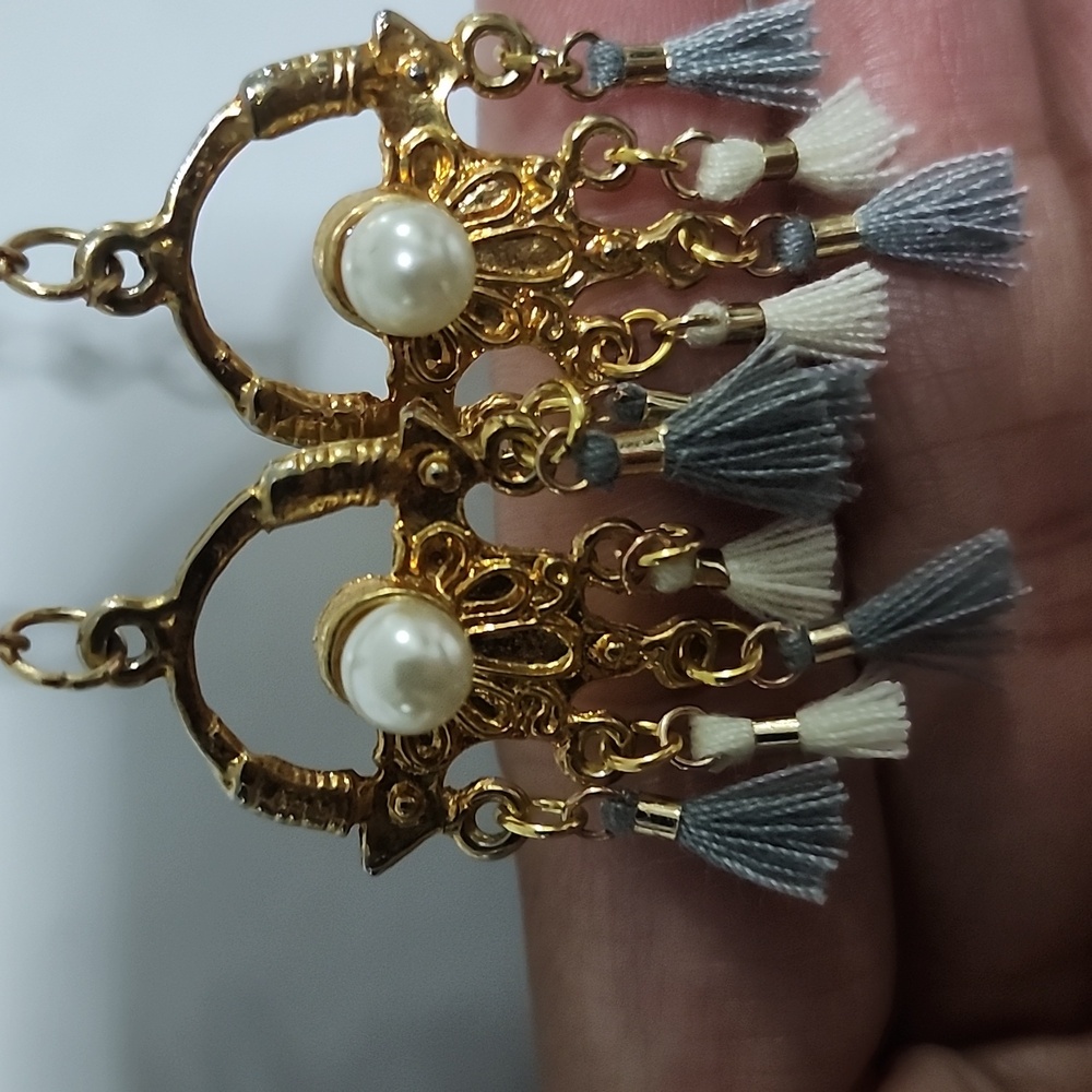 Handcrafted Boho Belle Tassel Earrings - Picture 5 of 5